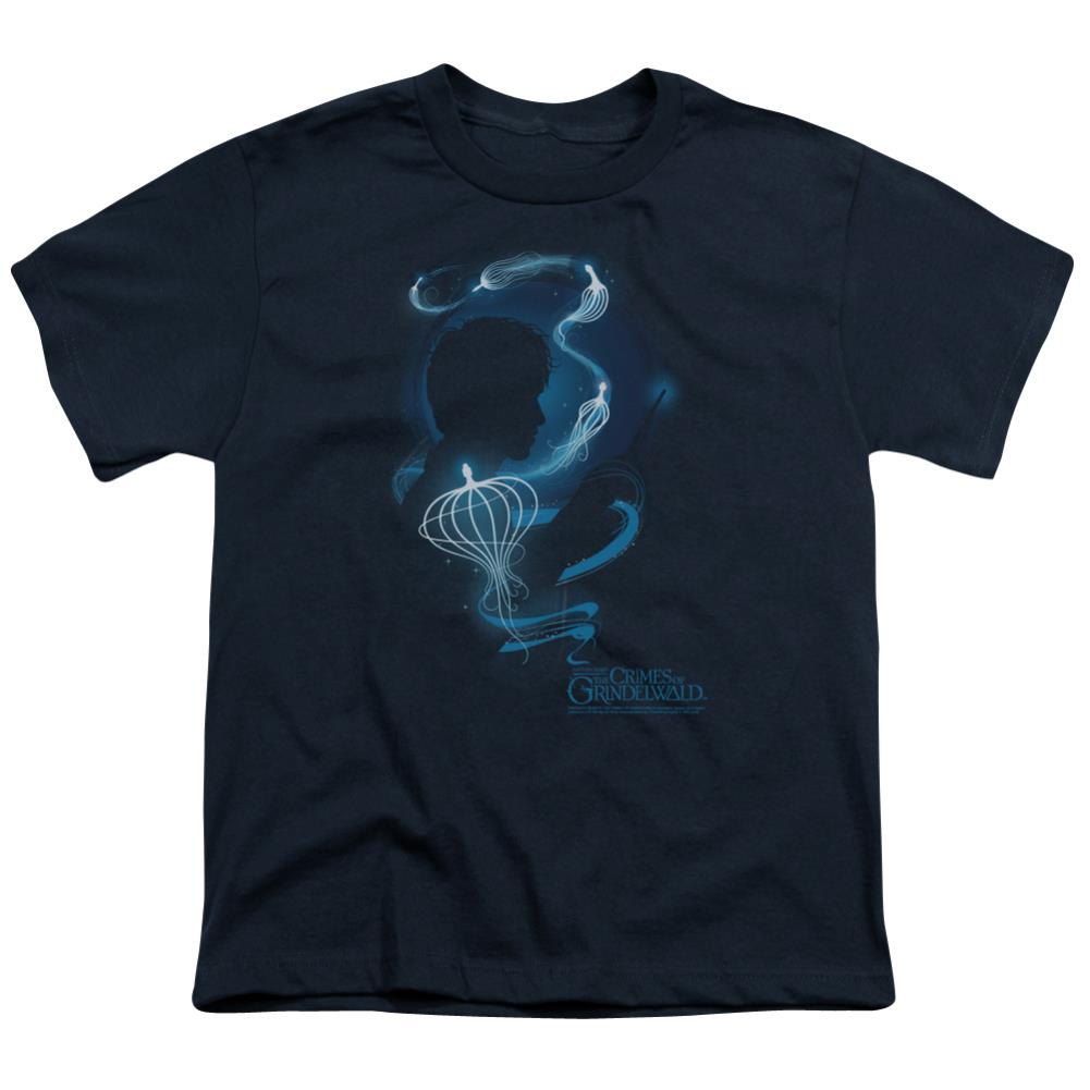 Fantastic Beasts: The Crimes of Grindelwald Newt Silhouette Youth 18/1 100% Cotton Short-Sleeve T-Shirt