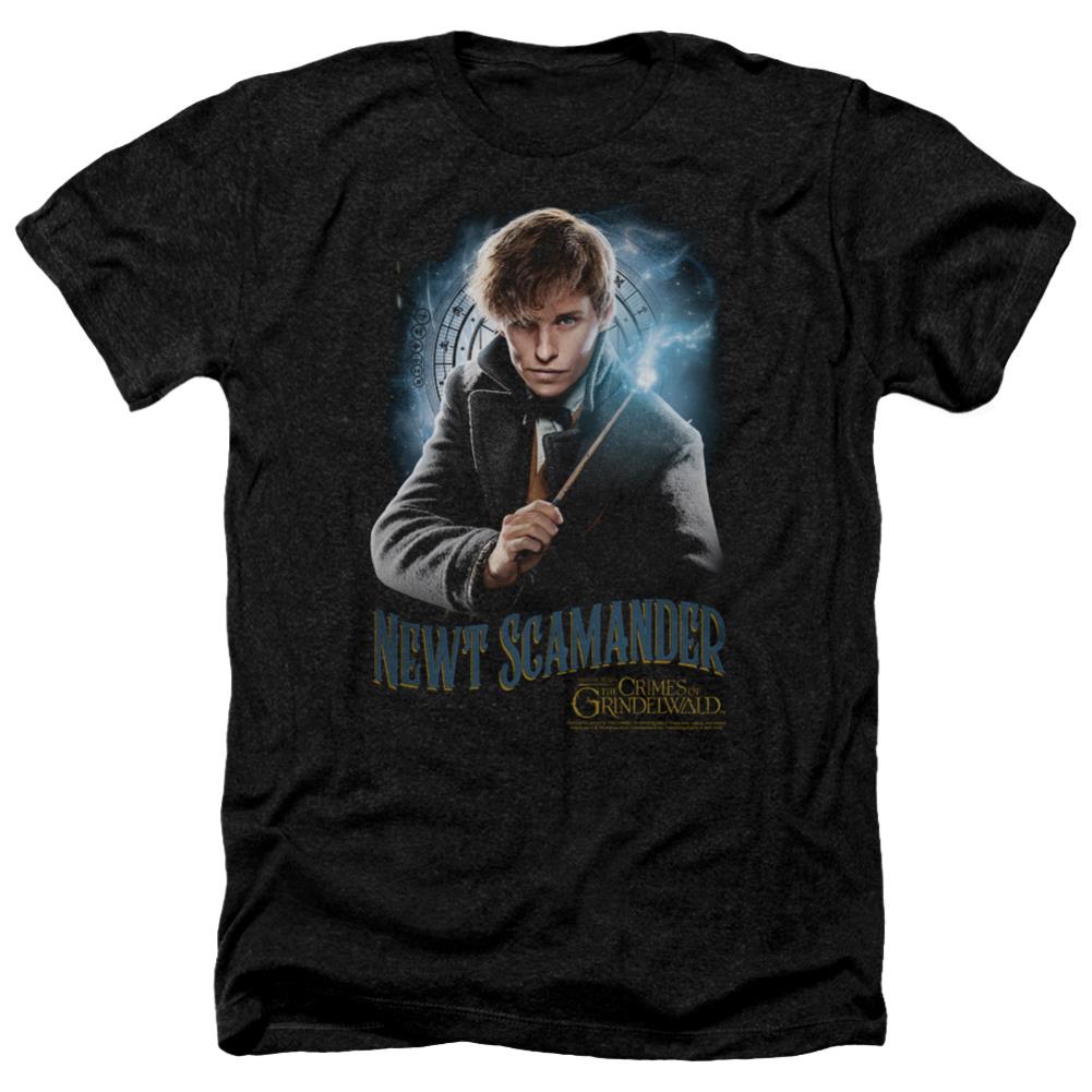 Fantastic Beasts: The Crimes of Grindelwald Scamander Monogram Men's 30/1 Heather 60 40 Poly Short-Sleeve T-Shirt