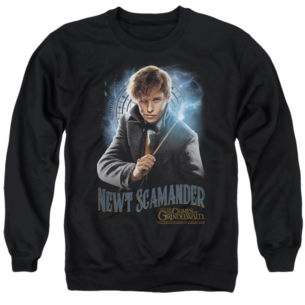 Fantastic Beasts: The Crimes of Grindelwald Scamander Monogram Men's Crewneck 50 50 Poly Long-Sleeve T-Shirt