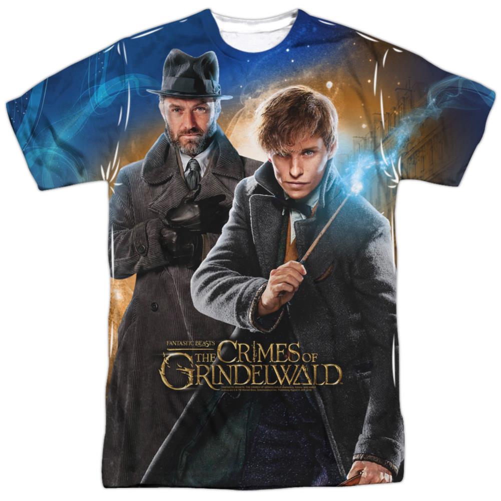 Fantastic Beasts: The Crimes of Grindelwald Team Up Men's Regular Fit Polyester Short-Sleeve T-Shirt