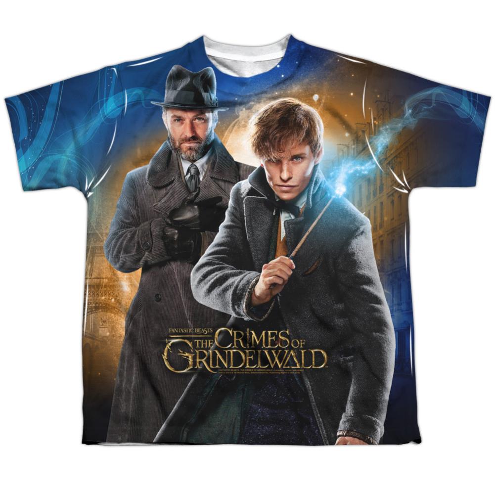 Fantastic Beasts: The Crimes of Grindelwald Team Up Youth Regular Fit Poly Short-Sleeve T-Shirt