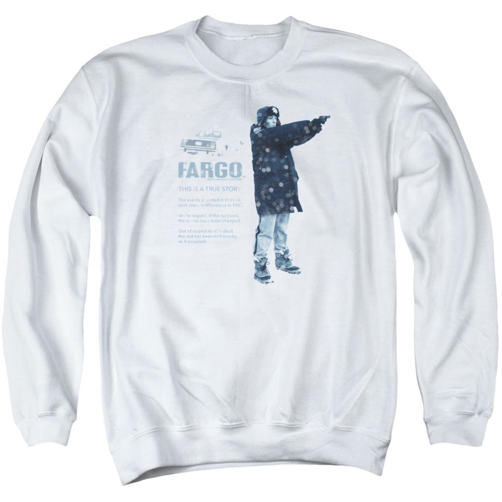 Fargo This Is A True Story Men's Crewneck 50 50 Poly Long-Sleeve T-Shirt