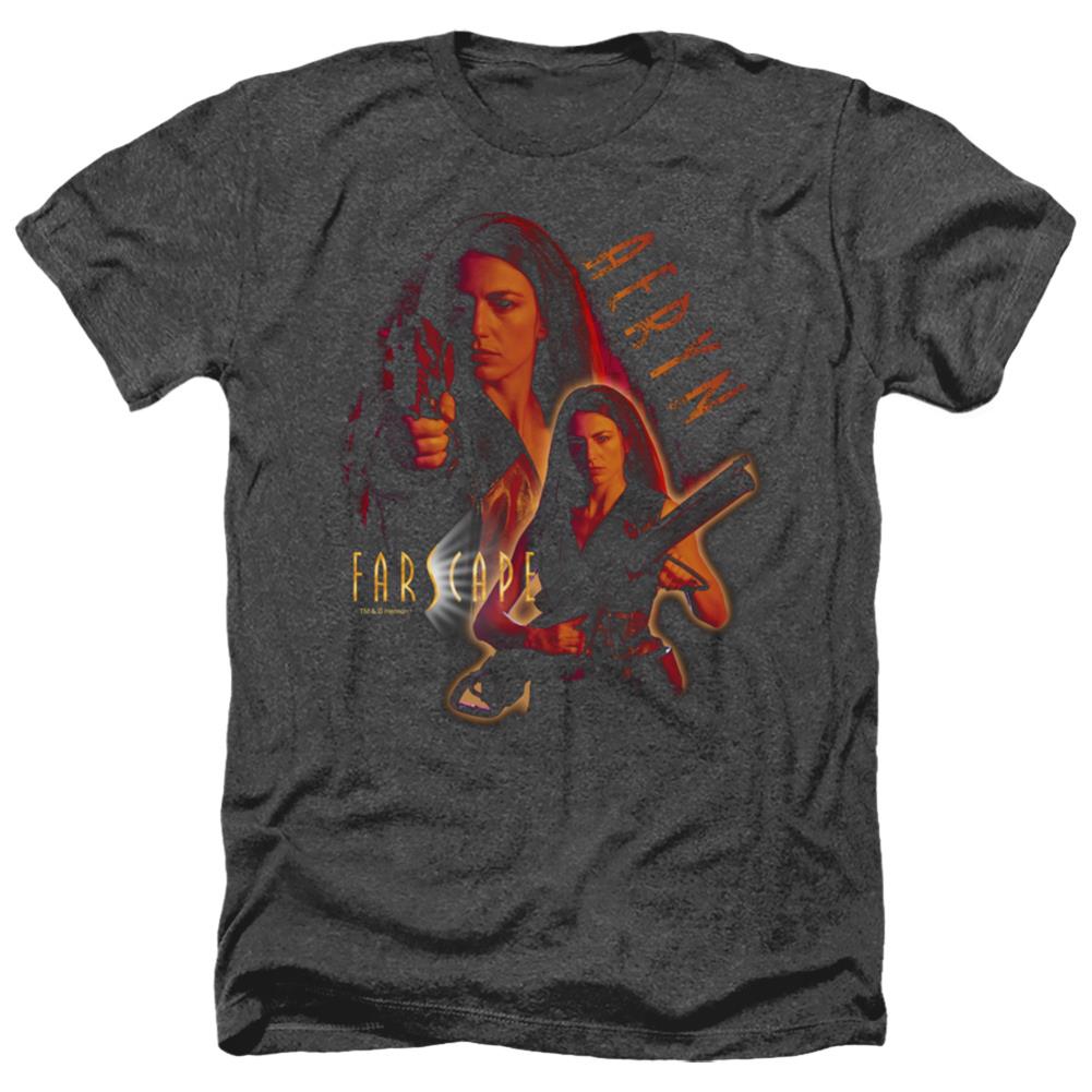 Farscape Aeryn Men's 30/1 Heather 60 40 Poly Short-Sleeve T-Shirt