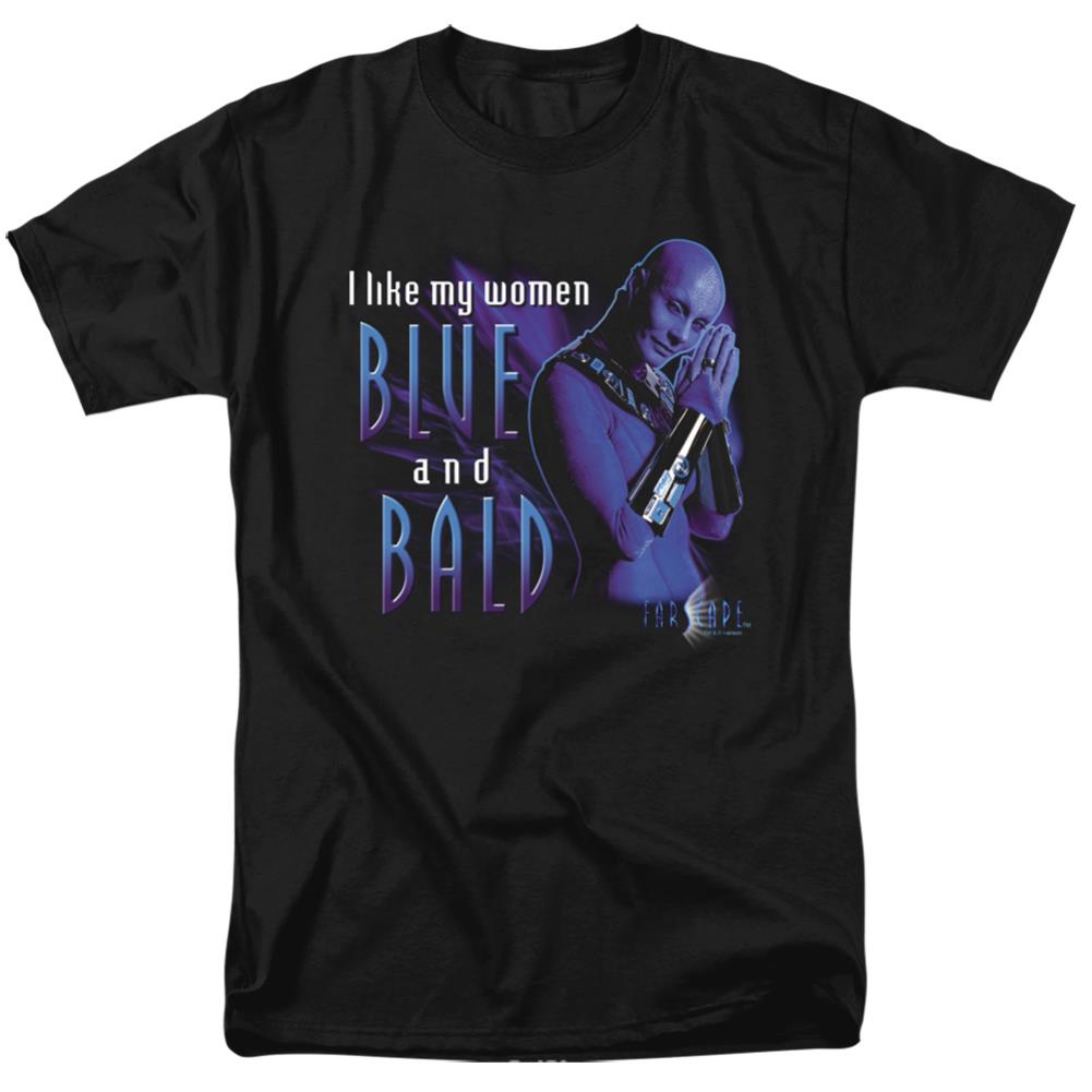 Farscape Blue And Bald Men's 18/1 Cotton Short-Sleeve T-Shirt