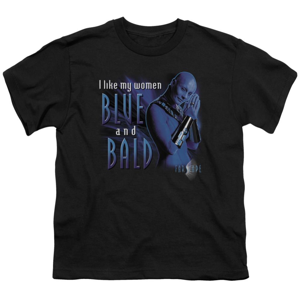 Farscape Blue And Bald Youth 18/1 100% Cotton Short-Sleeve T-Shirt