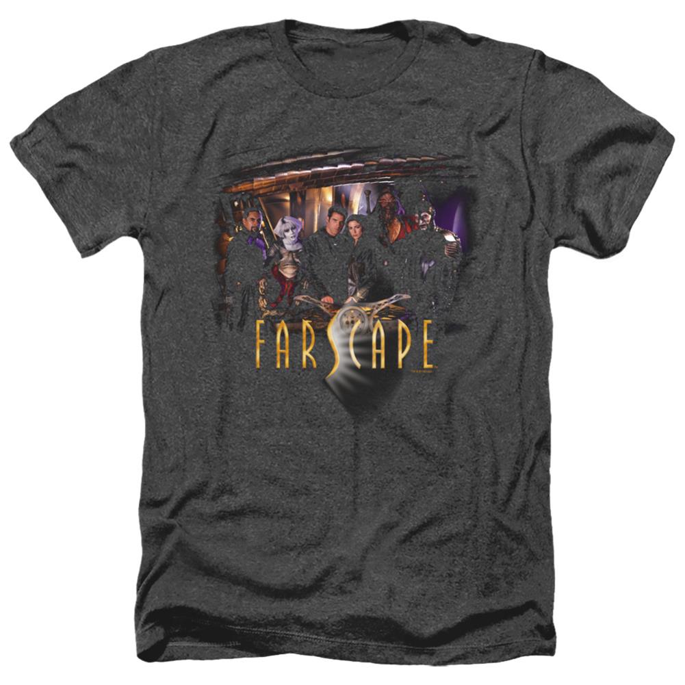 Farscape Cast Men's 30/1 Heather 60 40 Poly Short-Sleeve T-Shirt
