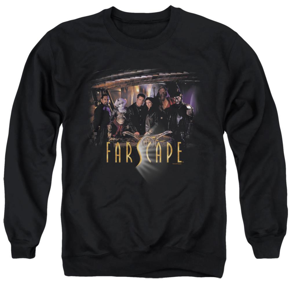 Farscape Cast Men's Crewneck 50 50 Poly Long-Sleeve T-Shirt