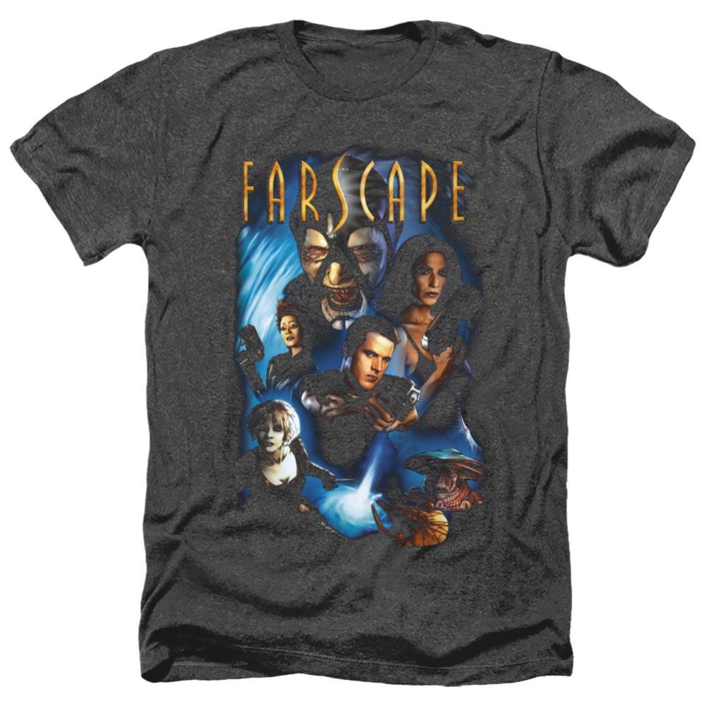 Farscape Comic Cover Men's 30/1 Heather 60 40 Poly Short-Sleeve T-Shirt