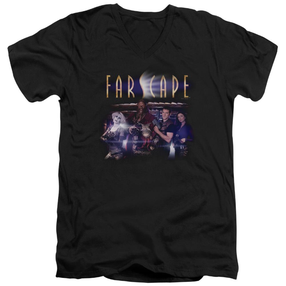 Farscape Flarescape Men's 30/1 Cotton Slim V-Neck T-Shirt