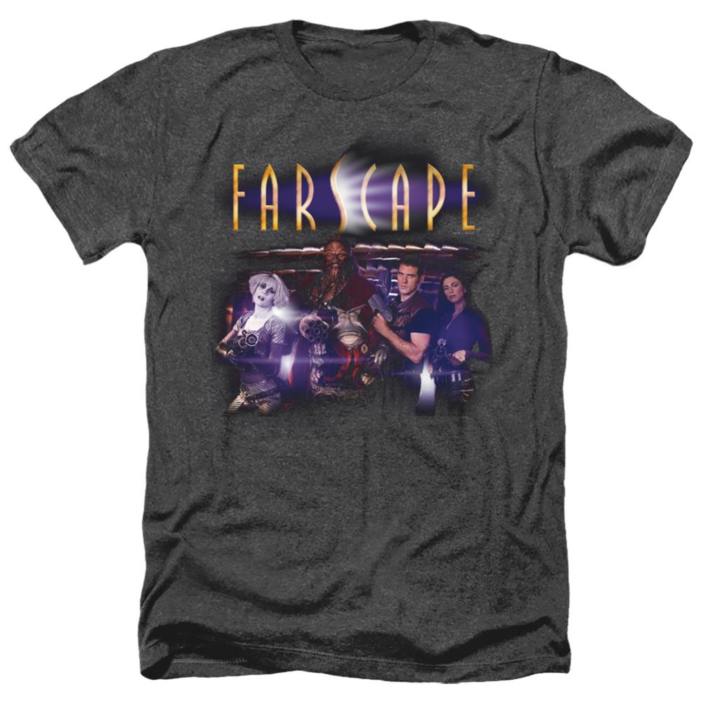 Farscape Flarescape Men's 30/1 Heather 60 40 Poly Short-Sleeve T-Shirt