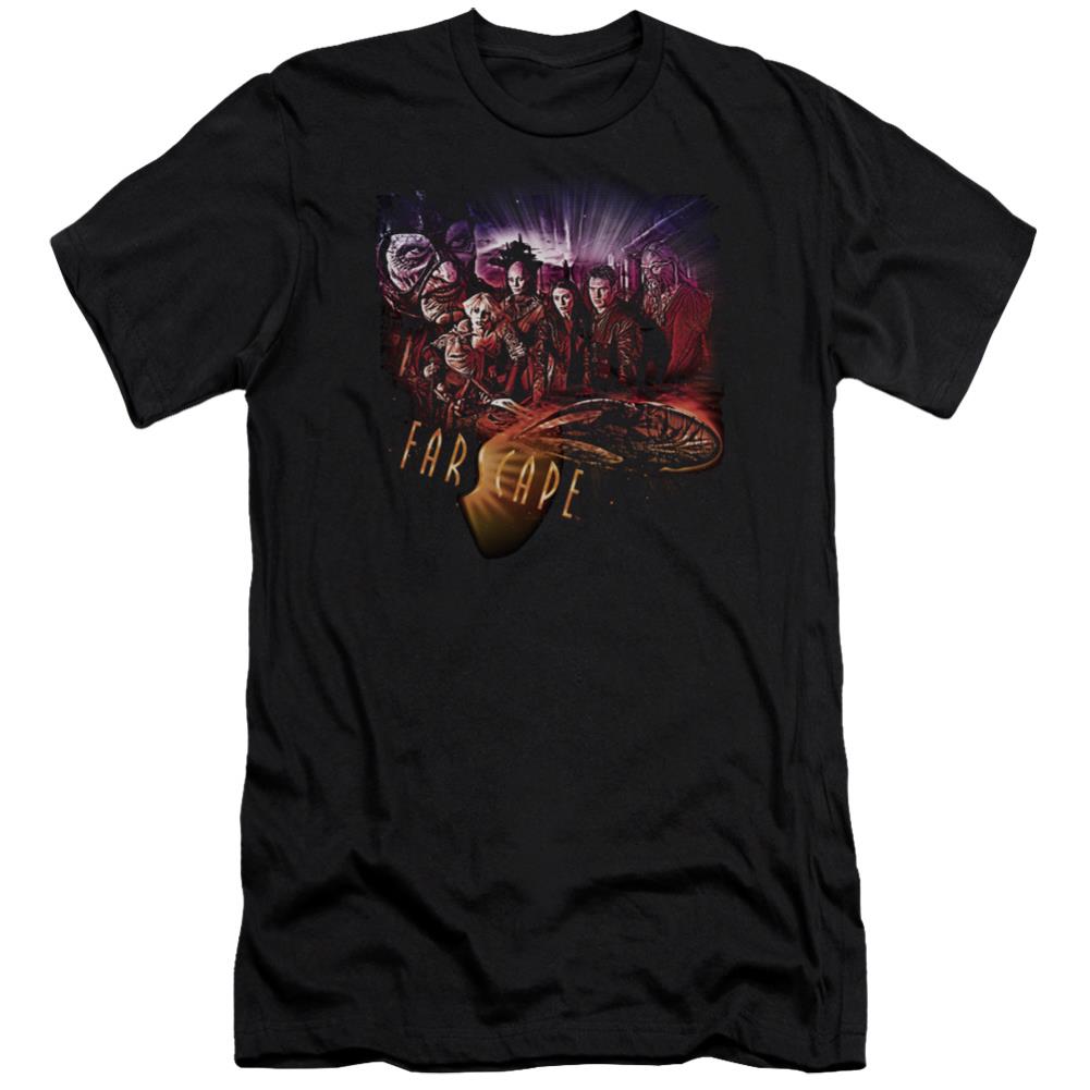 Farscape Graphic Collage Men's Ultra-Soft 30/1 Cotton Slim Short-Sleeve T-Shirt