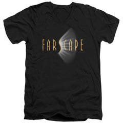 Farscape Logo Men's 30/1 Cotton Slim V-Neck T-Shirt