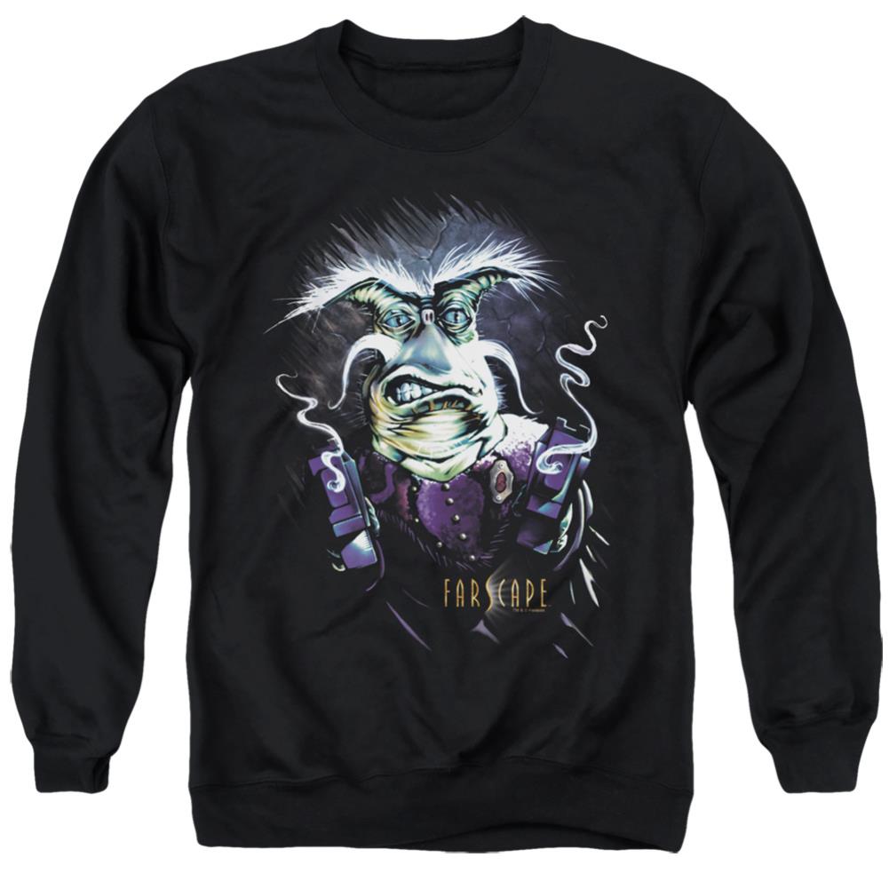 Farscape Rygel Smoking Guns Men's Crewneck 50 50 Poly Long-Sleeve T-Shirt