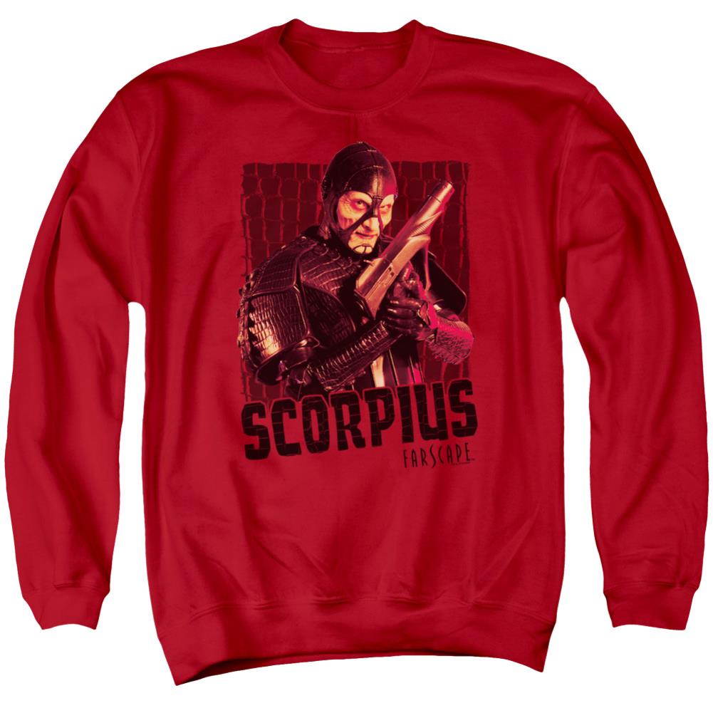 Farscape Scorpius Men's Crewneck 50 50 Poly Long-Sleeve T-Shirt