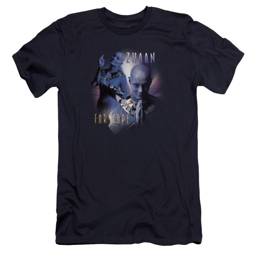 Farscape Zhaan Men's Ultra-Soft 30/1 Cotton Slim Short-Sleeve T-Shirt