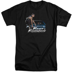 Fast And The Furious Car Ride Men's 18/1 Tall Cotton Short-Sleeve T-Shirt