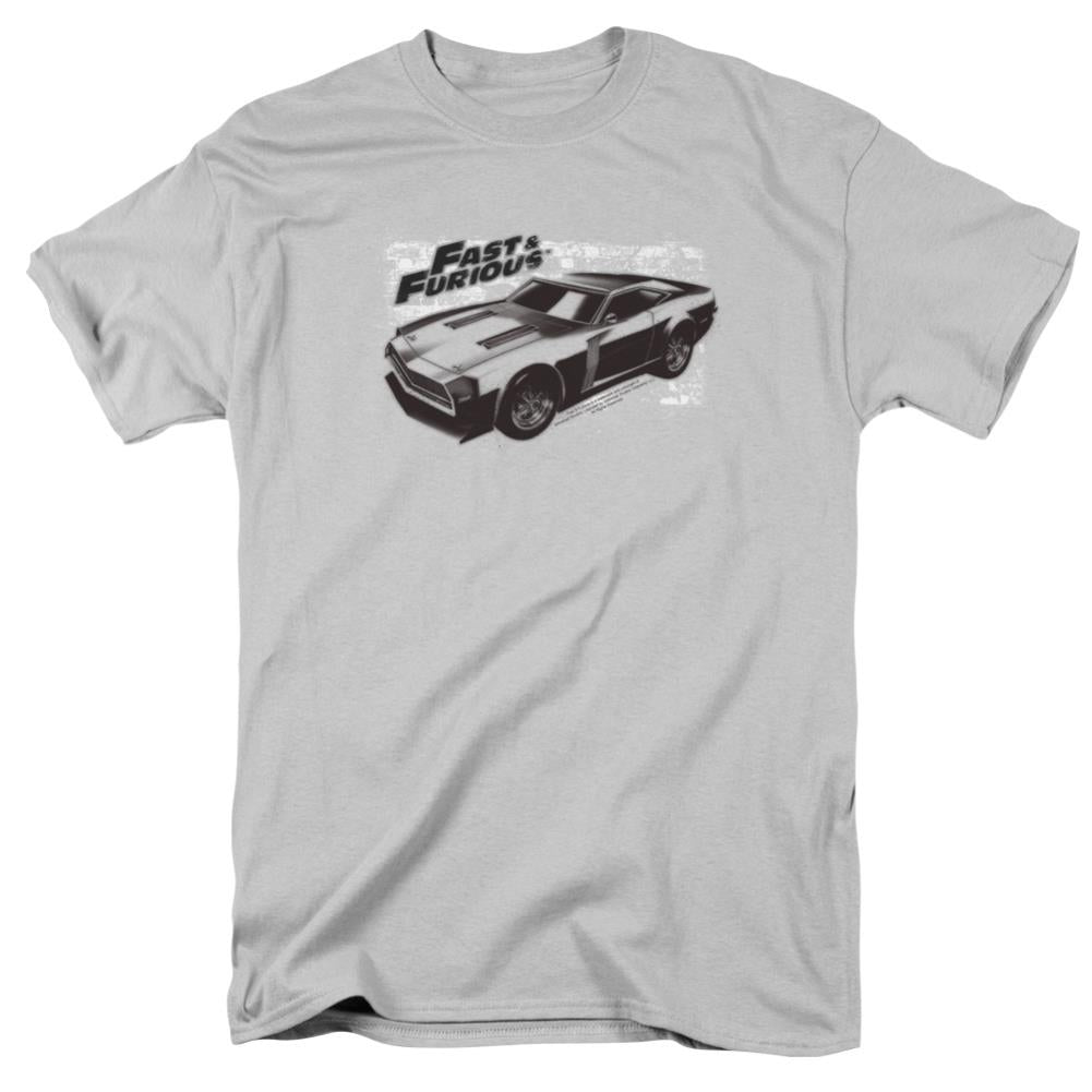 Fast And The Furious Spray Car Men's 18/1 Cotton Short-Sleeve T-Shirt