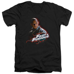 Fast And The Furious Toretto Men's 30/1 Cotton Slim V-Neck T-Shirt