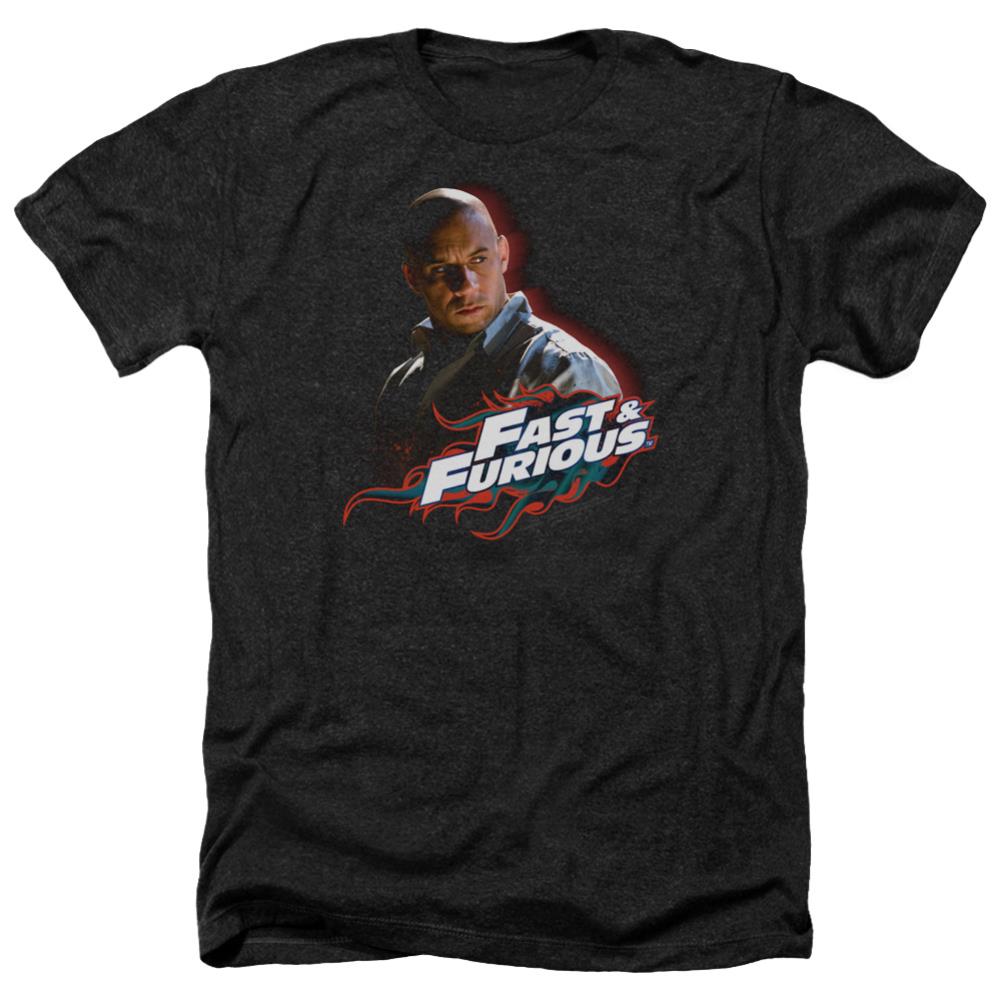 Fast And The Furious Toretto Men's 30/1 Heather 60 40 Poly Short-Sleeve T-Shirt