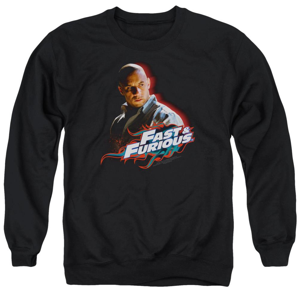 Fast And The Furious Toretto Men's Crewneck 50 50 Poly Long-Sleeve T-Shirt