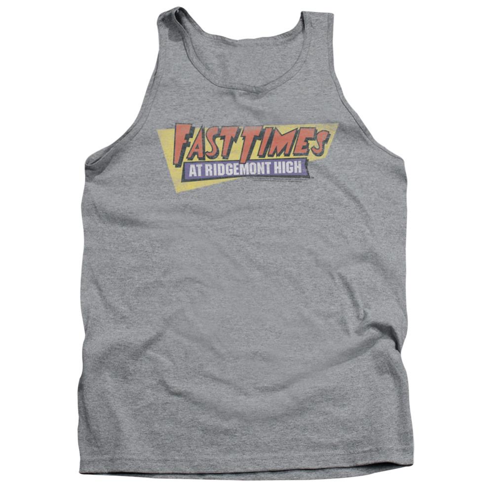 Fast Times At Ridgemont High Distressed Logo Men's 18/1 Cotton Tank Top