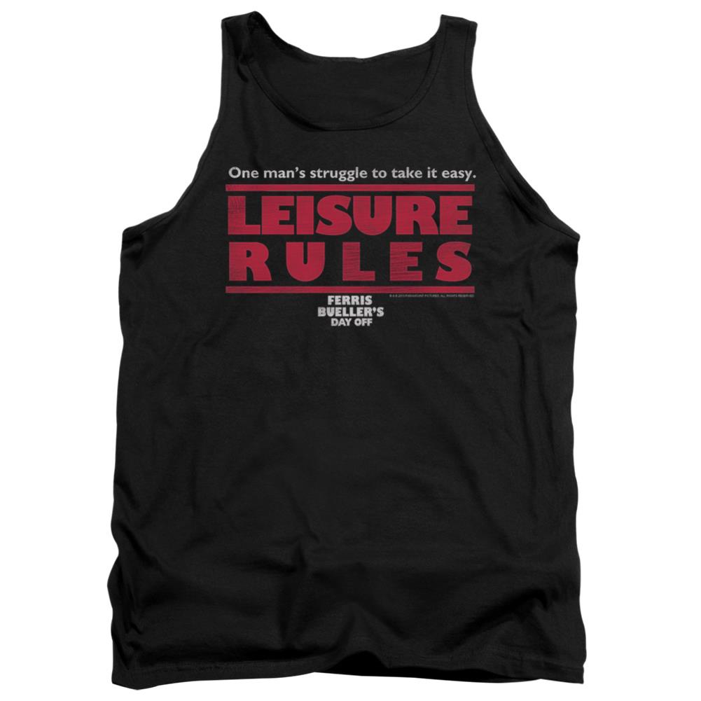 Ferris Bueller's Day Off Leisure Rules Men's 18/1 Cotton Tank Top
