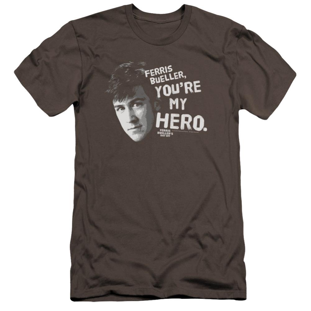 Ferris Bueller's Day Off My Hero Men's Ultra-Soft 30/1 Cotton Slim Short-Sleeve T-Shirt