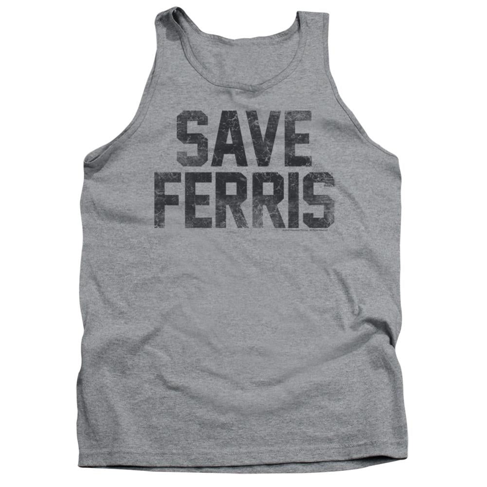 Ferris Bueller's Day Off Save Ferris Men's 18/1 Cotton Tank Top