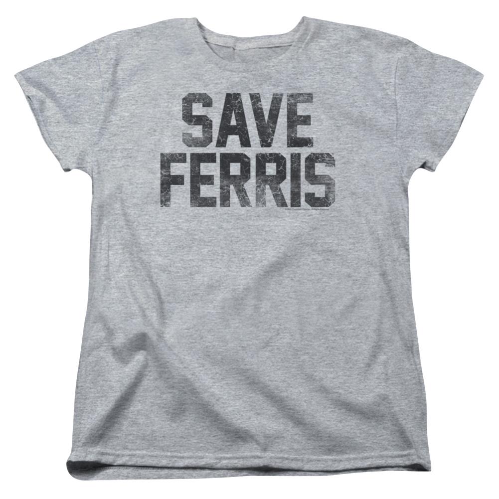 Ferris Bueller's Day Off Save Ferris Women's 18/1 Cotton Short-Sleeve T-Shirt