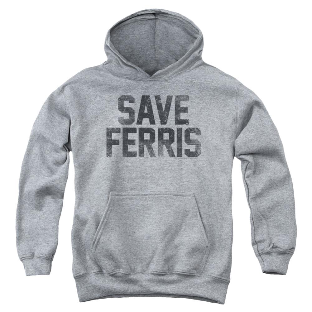 Ferris Bueller's Day Off Save Ferris Youth Cotton Poly Pull-Over Hoodie