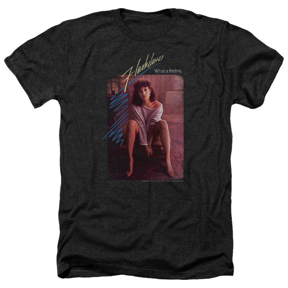 Flashdance Title Men's 30/1 Heather 60 40 Poly Short-Sleeve T-Shirt