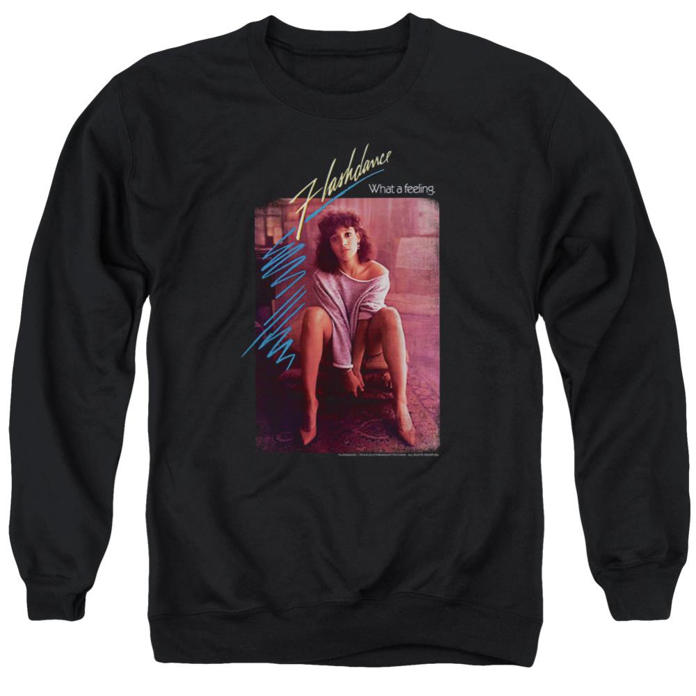 Flashdance Title Men's Crewneck 50 50 Poly Long-Sleeve T-Shirt