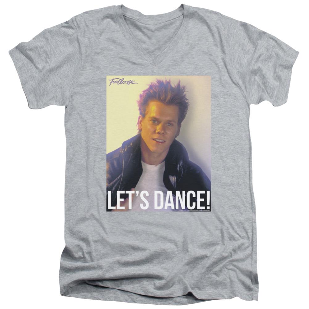 Footloose Lets Dance Men's 30/1 Cotton Slim V-Neck T-Shirt