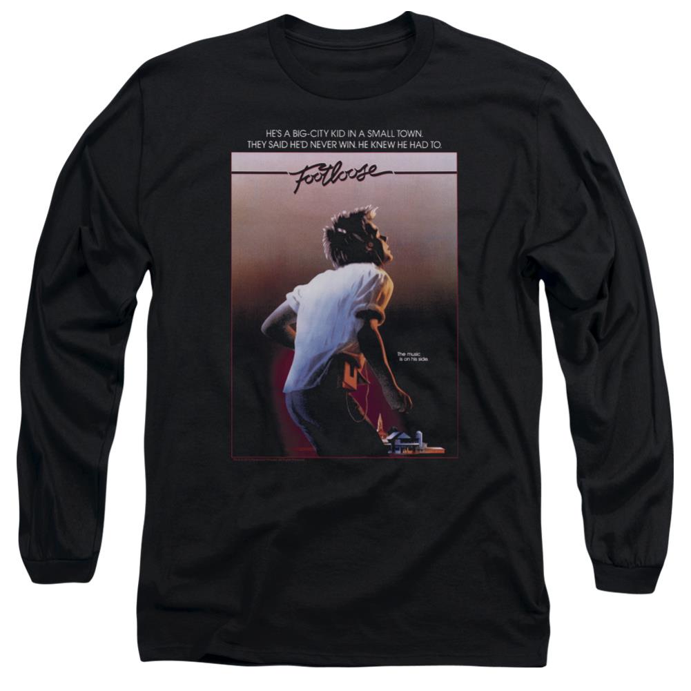 Footloose Poster Men's 18/1 Cotton Long-Sleeve T-Shirt