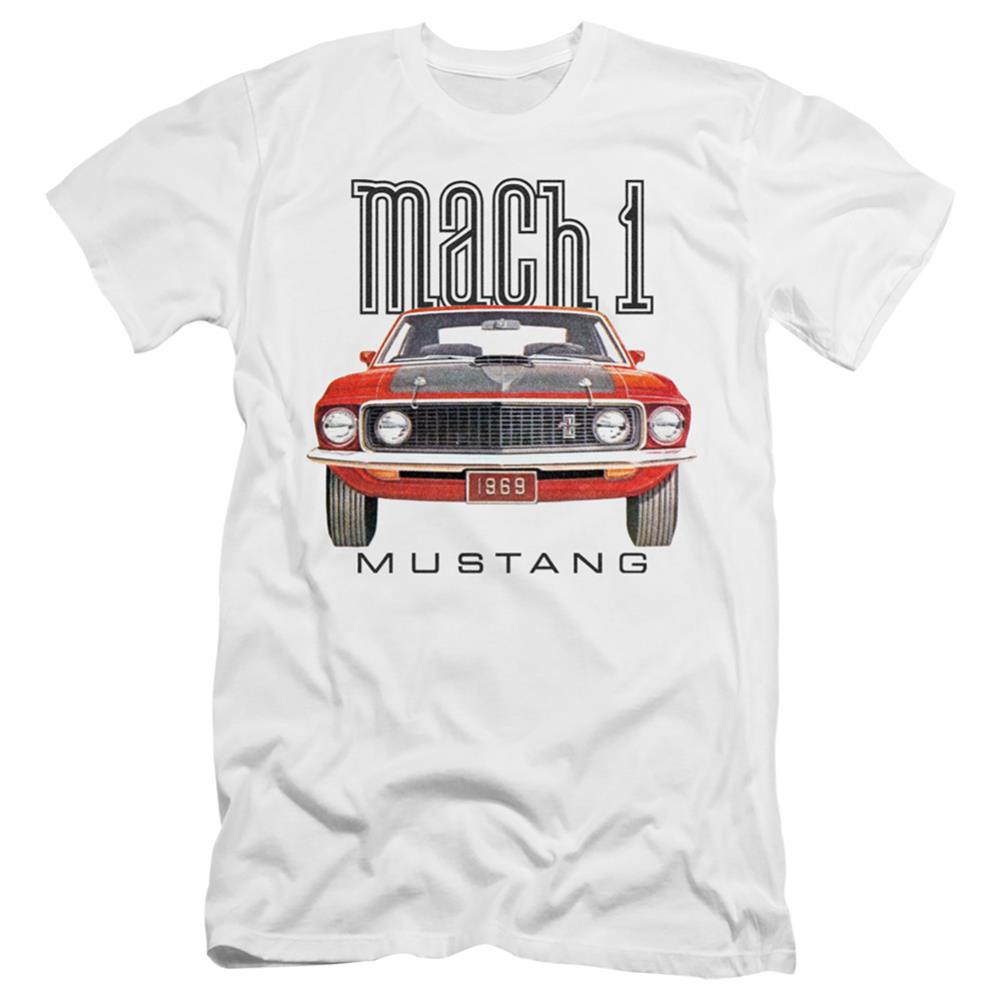 Ford 69 Mach 1 Men's Ultra-Soft 30/1 Cotton Slim Short-Sleeve T-Shirt