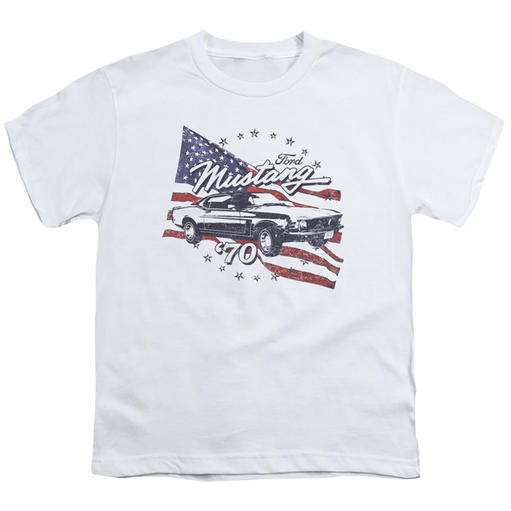 Ford 70 Mustang Youth 18/1 100% Cotton Short-Sleeve T-Shirt