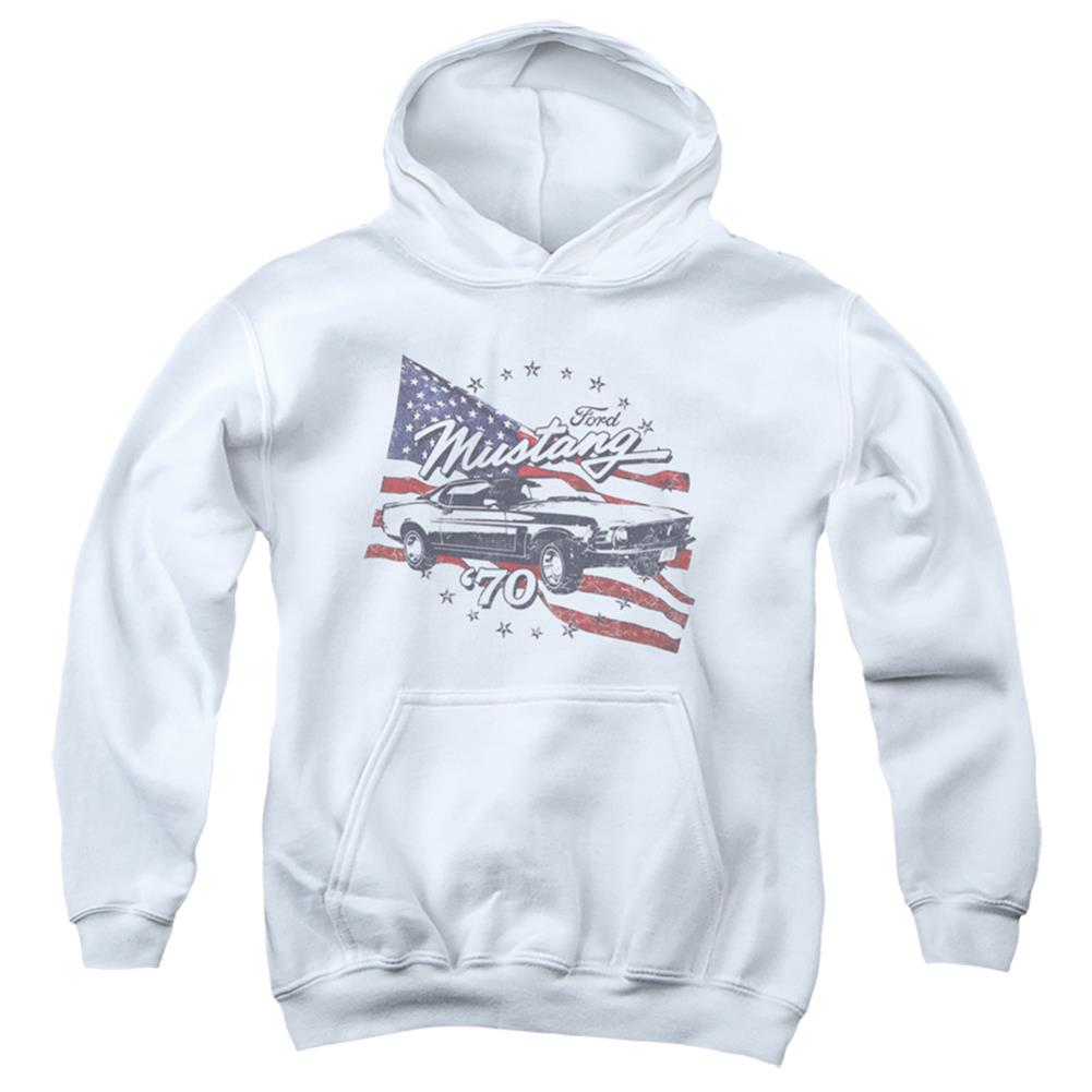 Ford 70 Mustang Youth Cotton Poly Pull-Over Hoodie
