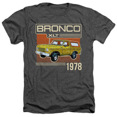 Ford Bronco 1978 Men's 30/1 Heather 60 40 Poly Short-Sleeve T-Shirt