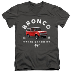 Ford Bronco Illustrated Men's 30/1 Cotton Slim V-Neck T-Shirt