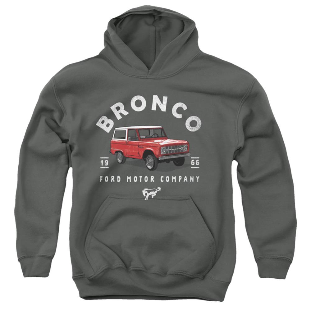 Ford Bronco Illustrated Youth Cotton Poly Pull-Over Hoodie