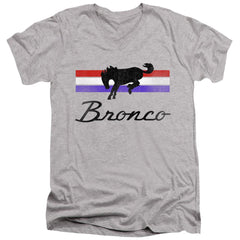 Ford Bronco Stripes Men's 30/1 Cotton Slim V-Neck T-Shirt