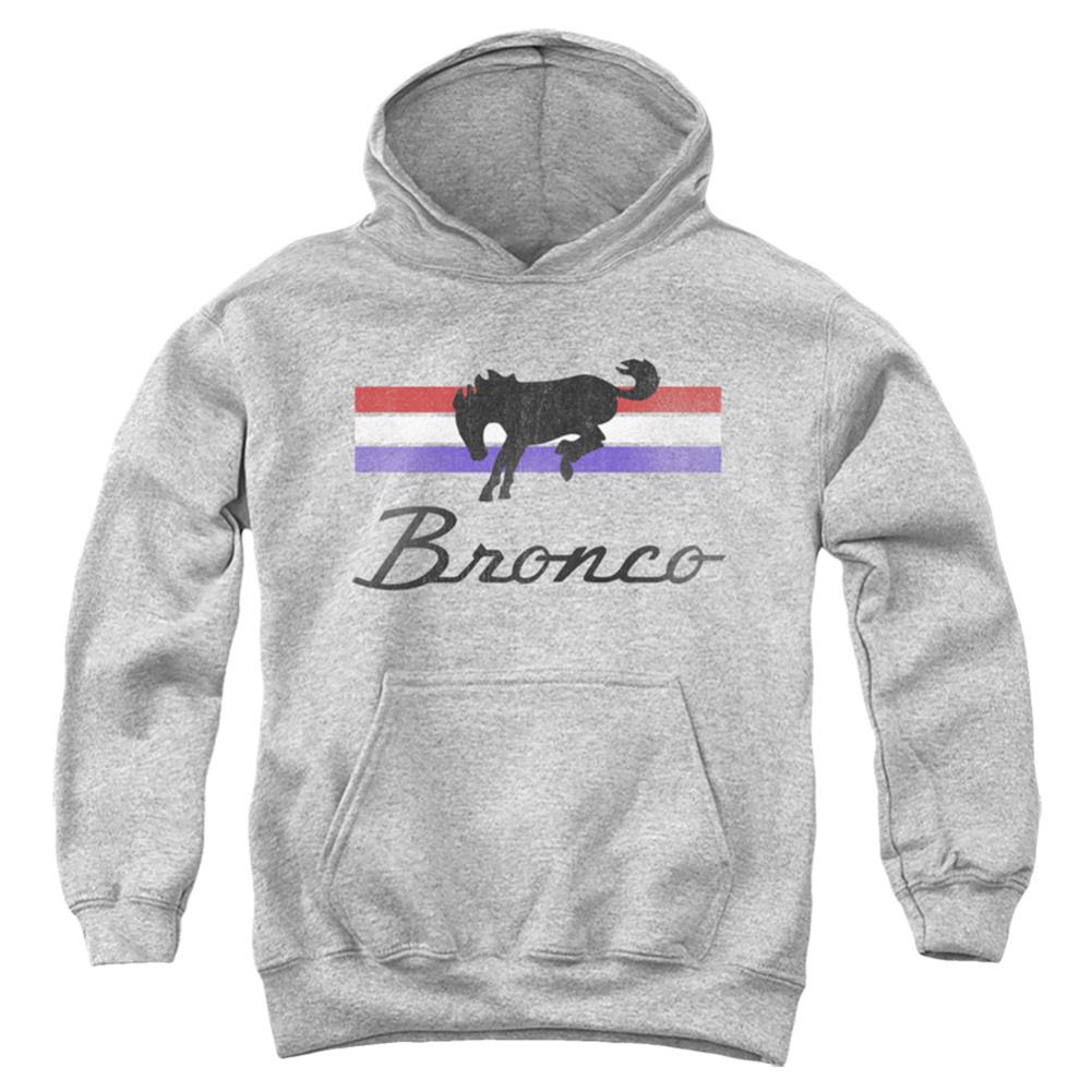 Ford Bronco Stripes Youth Cotton Poly Pull-Over Hoodie