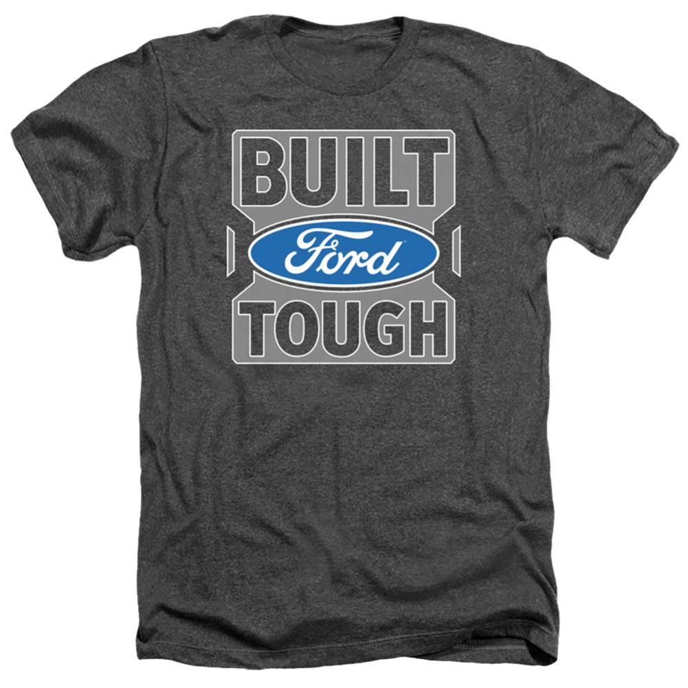 Ford Built Ford Tough Men's 30/1 Heather 60 40 Poly Short-Sleeve T-Shirt