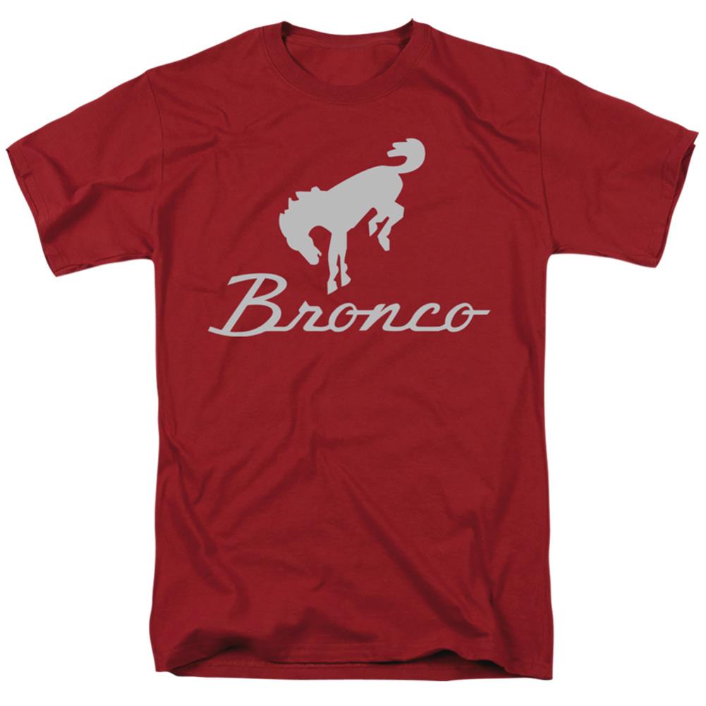 Ford Chrome Bronco Logo Men's 18/1 Cotton Short-Sleeve T-Shirt