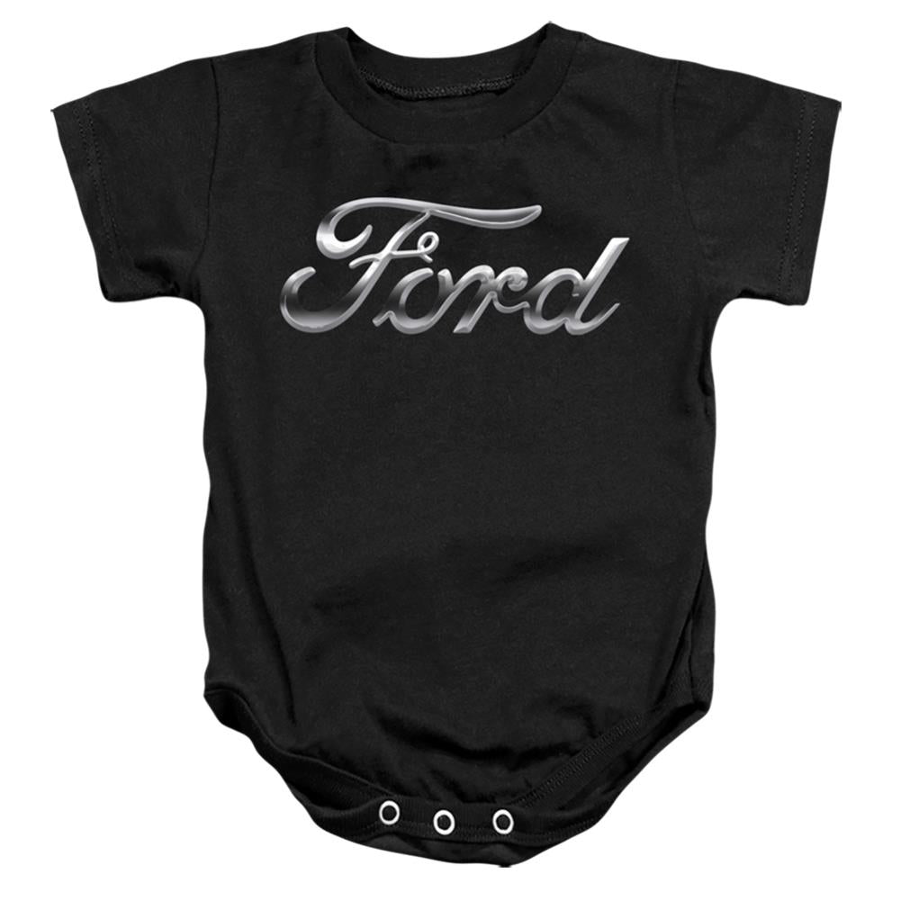 Ford Chrome Ford Logo Infant's Cotton SS Snapsuit