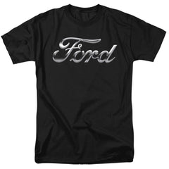 Ford Chrome Ford Logo Men's 18/1 Cotton Short-Sleeve T-Shirt