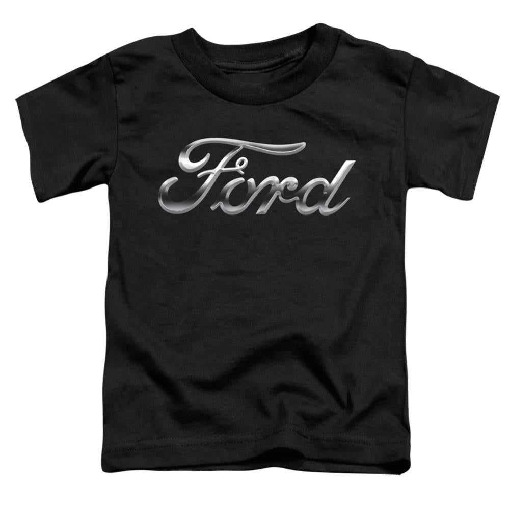 Ford Chrome Ford Logo Toddler 18/1 Cotton Short-Sleeve T-Shirt