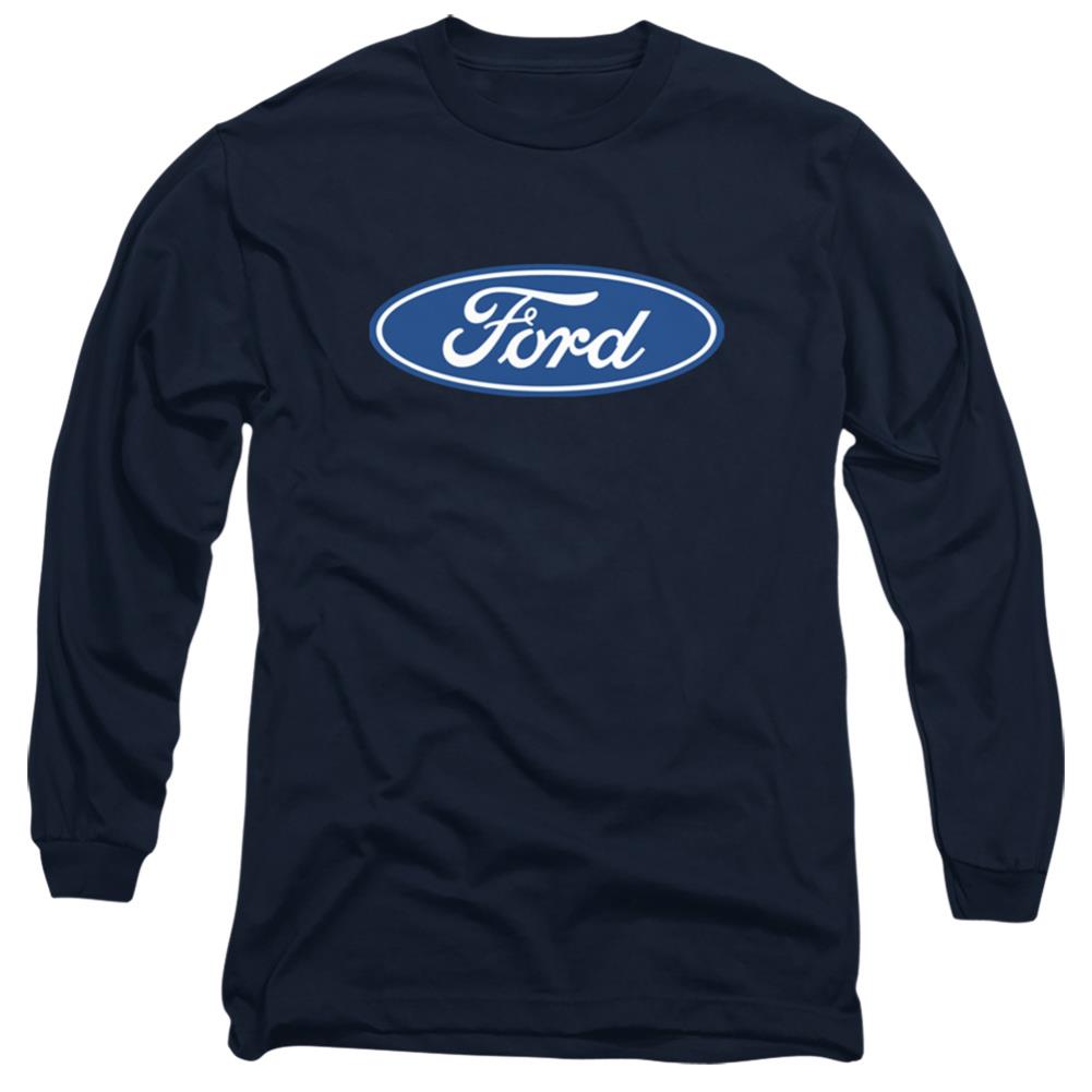 Ford Dimensional Logo Men's 18/1 Cotton Long-Sleeve T-Shirt