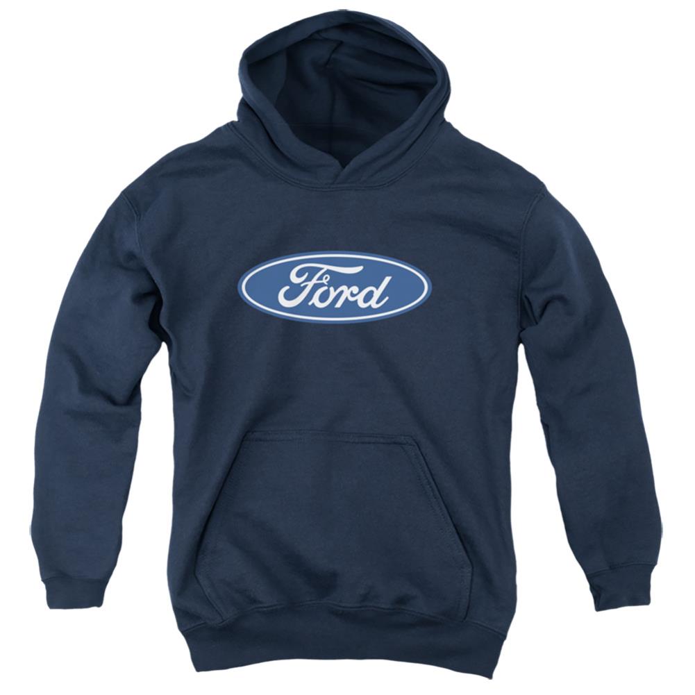 Ford Dimensional Logo Youth Cotton Poly Pull-Over Hoodie