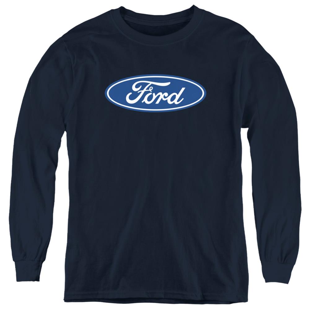 Ford Dimensional Logo Youth Long-Sleeve T-Shirt